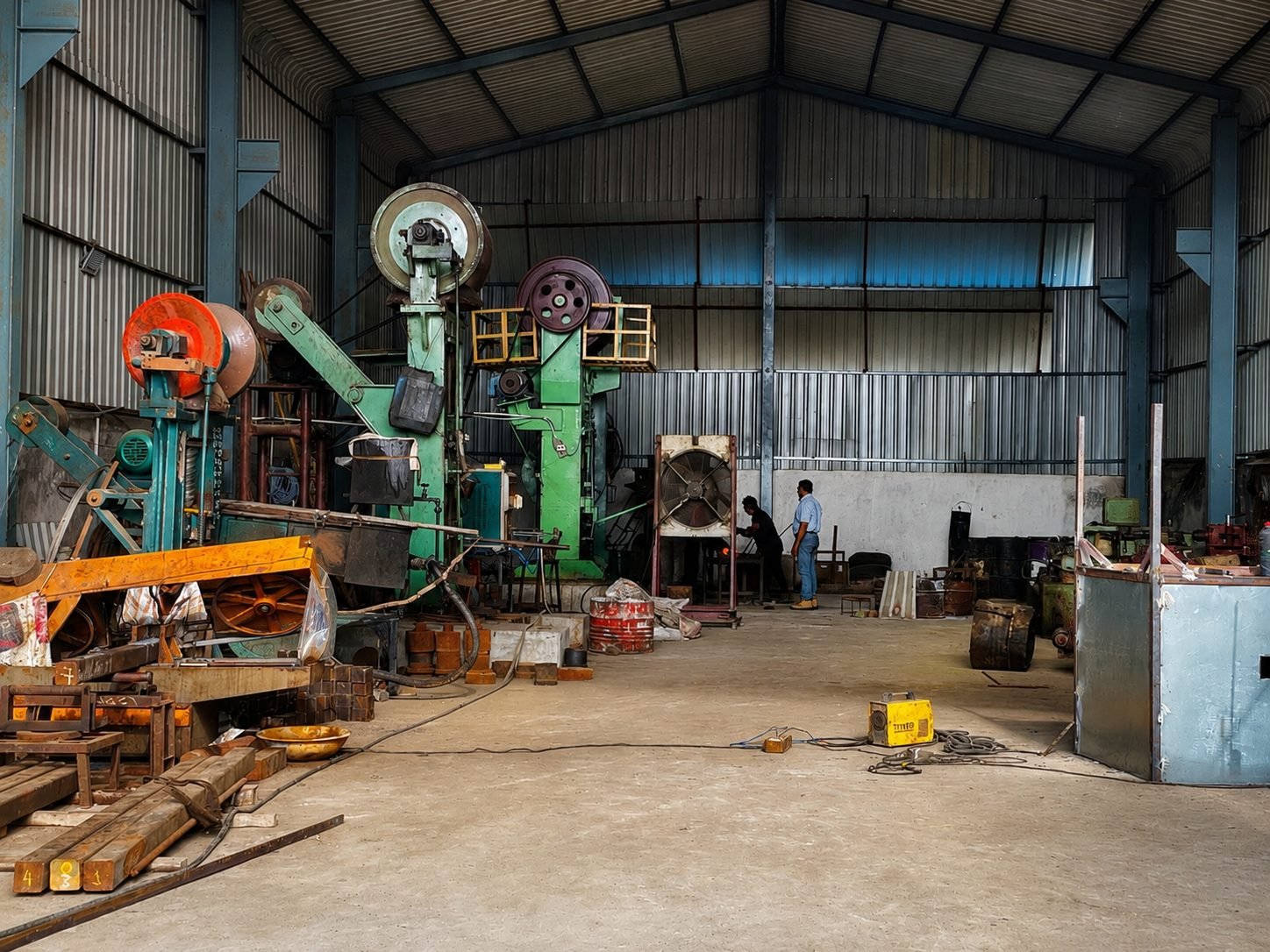 Storage area for finished goods at Mishkat Pipe Fittings