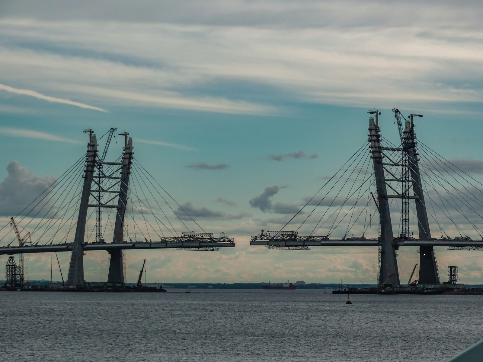 Infrastructure bridge construction project